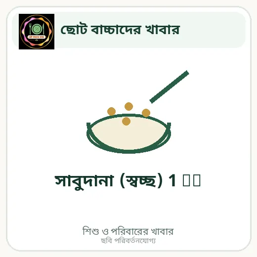 সাবুদানা (স্বচ্ছ) 1 Kg